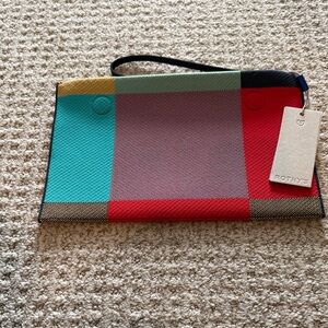 Rothy's Rothy's Bright Big Check Essential Pouch